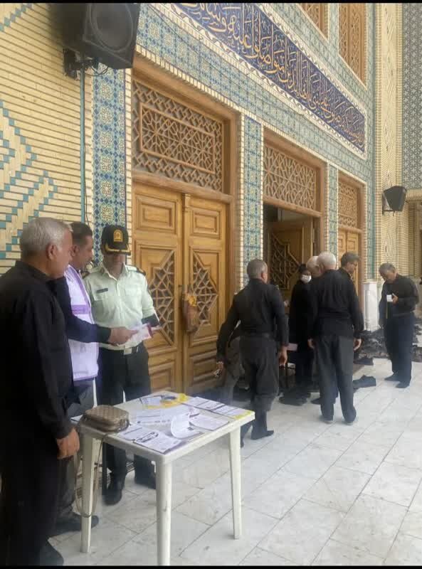 برپایی میزخدمت اورژانس اجتماعی درمسجد جامع بم