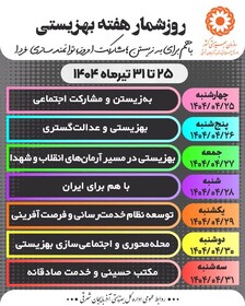 اینفوگرافی| روز شمار هفته بهزیستی ۱۴۰۴