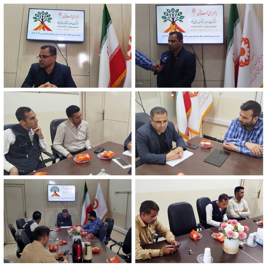 نشست خبری رئیس اداره بهزیستی شوش با اصحاب رسانه 
