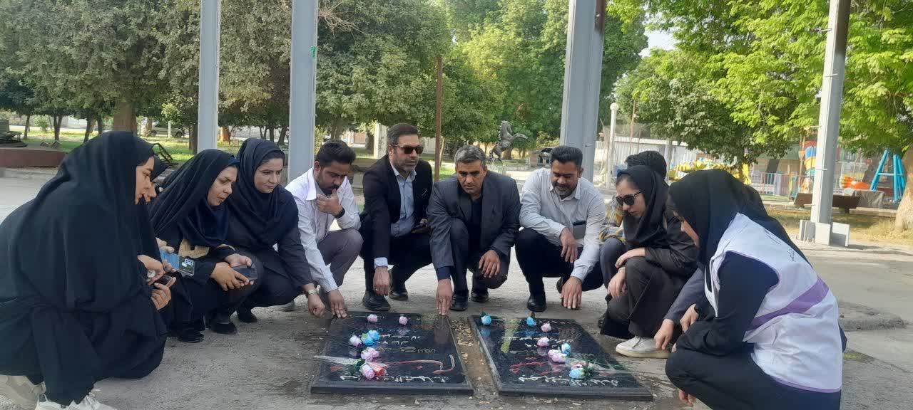 تجدید میثاق کارکنان بهزیستی استان کرمان با آرمانهای شهدا