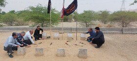 تجدید میثاق کارکنان بهزیستی امیدیه با  شهدای جنگ تحمیلی رژیم صهیونی