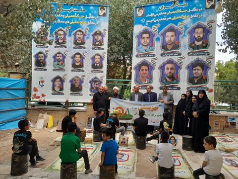 گزارش تصویری/ تجدید میثاق مدیرکل ، معاونین و بسیجیان و فرزندان بهزیستی قم با آرمانهای شهدا