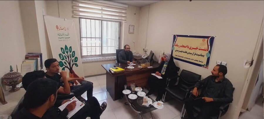 نشست خبری رئیس اداره بهزیستی شهرستان بهار با اصحاب رسانه به مناسبت هفته بهزیستی