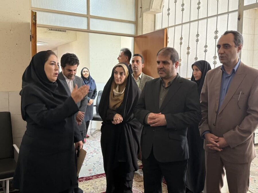 بازدید معاون سیاسی امنیتی استان ازمراکز بهزیستی
