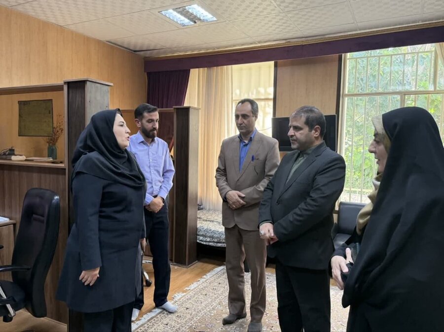 بازدید معاون سیاسی امنیتی استان ازمراکز بهزیستی