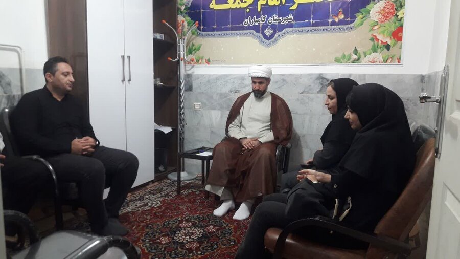 رئیس بهزیستی کامیاران با امام جمعه شهرستان دیدار کرد