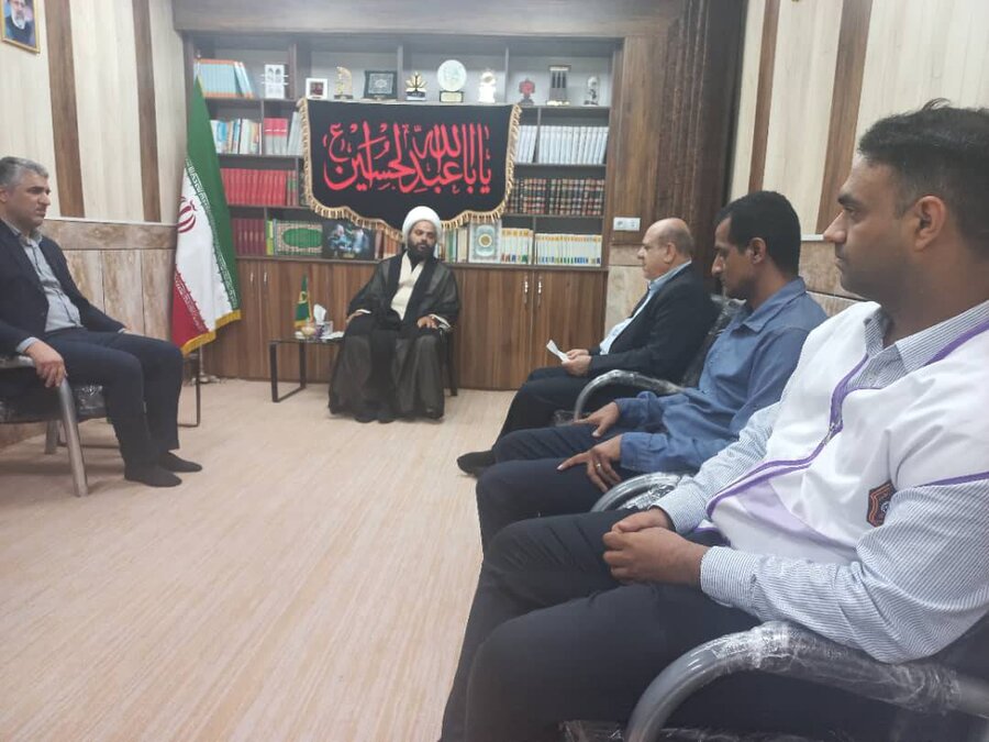 خمیر | دیدار کارکنان بهزیستی با امام جمعه شهرستان خمیر 
