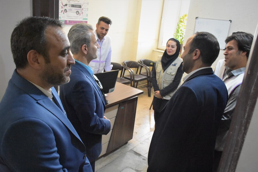 بازدید معاون سلامت اجتماعی بهزیستی کشور از مرکز اورژانس اجتماعی کرمانشاه