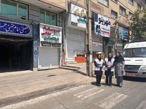 استقرار اورژانس اجتماعی در مصلی شهر هشتگرد