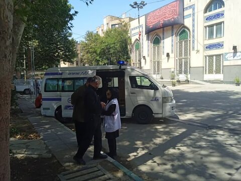 کرج | حضور میدانی اورژانس اجتماعی نجات در مصلی نماز جمعه