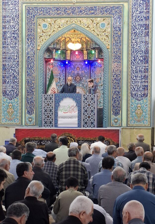 سخنرانی مدیرکل بهزیستی گیلان به مناسبت گرامیداشت هفته بهزیستی در خطبه های پیش از نماز جمعه / مصلی بزرگ امام خمینی رشت