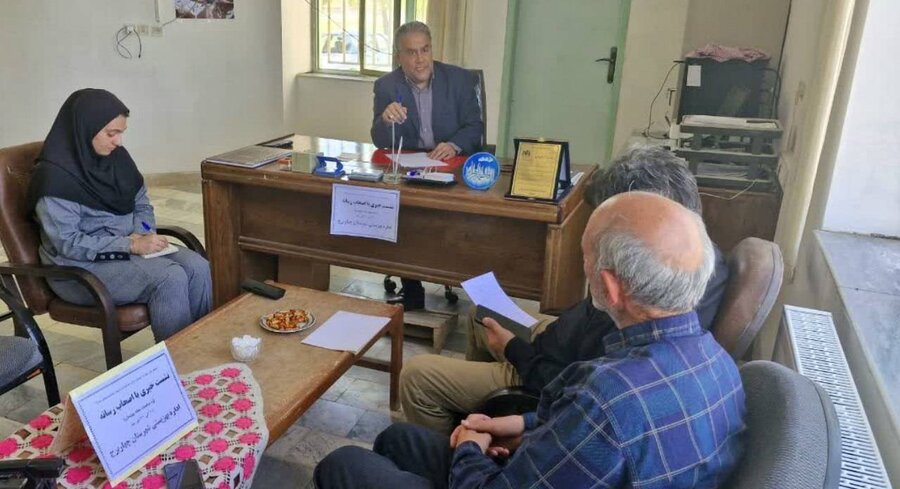 نشست خبری رئیس اداره بهزیستی شهرستان چهاربرج به مناسبت هفته بهزیستی
