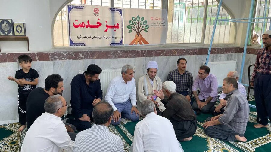 برگزاری میز خدمت بهزیستی در قروه