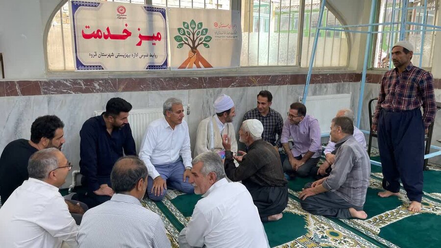 برگزاری میز خدمت بهزیستی در قروه