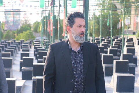 مراسم عطرافشانی گلزار شهدا به مناسبت هفته بهزیستی