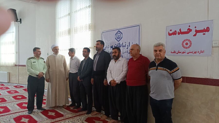 برپایی میز خدمت بهزیستی در شهرستان بانه