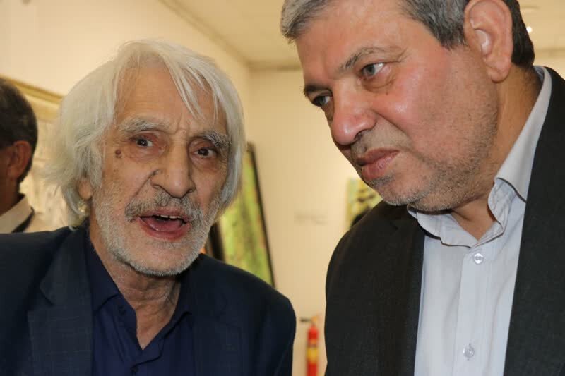 بازدید معاون وزیر تعاون ، کا و رفاه اجتماعی  از مجموعه خوشنویسی استاد مودب
