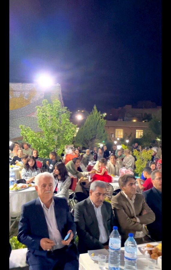 مراسم مولودی‌خوانی در سرای سالمندان سنندج