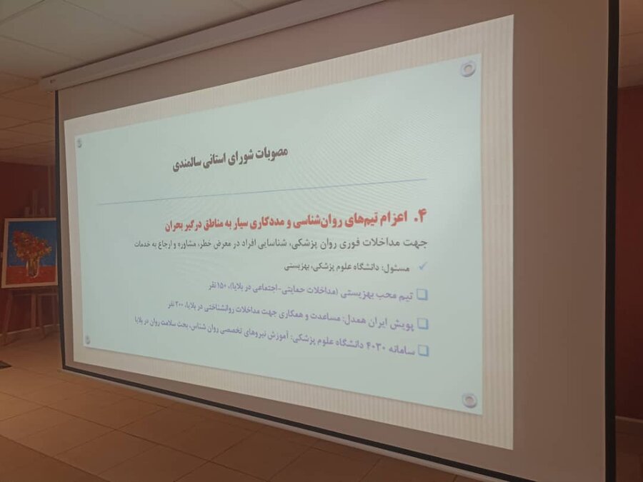 کمیته تخصصی بحران و سالمندی در کردستان برگزار شد