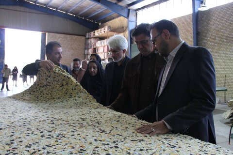 در حاشیه افتتاح همزمان پروژه های بهزیستی انجام شد:بازدید مدیر کل و هئیت همراه از بخش های مختلف شرکت تولید کالای خواب جنوب ابر