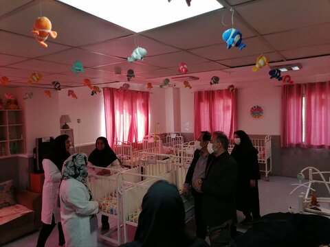 گزارش تصویری | بازدید رئیس سازمان مدیریت و برنامه‌ریزی استان البرز از شیرخوارگاه امام علی (ع) کرج