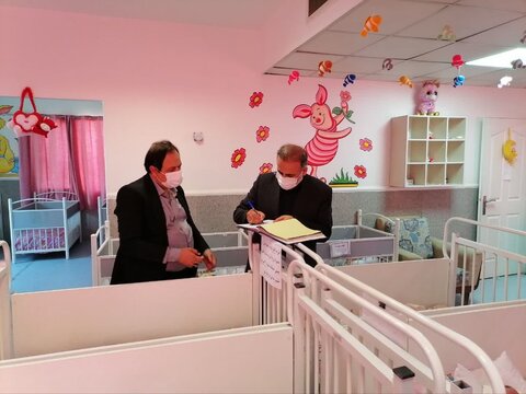 گزارش تصویری | بازدید رئیس سازمان مدیریت و برنامه‌ریزی استان البرز از شیرخوارگاه امام علی (ع) کرج