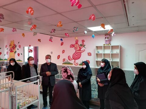 گزارش تصویری | بازدید رئیس سازمان مدیریت و برنامه‌ریزی استان البرز از شیرخوارگاه امام علی (ع) کرج
