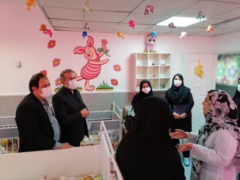 گزارش تصویری | بازدید رئیس سازمان مدیریت و برنامه‌ریزی استان البرز از شیرخوارگاه امام علی (ع) کرج