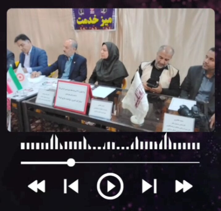 فیلم ابرگزاری میز خدمت  در مصلی بیت‌المقدس اراک 