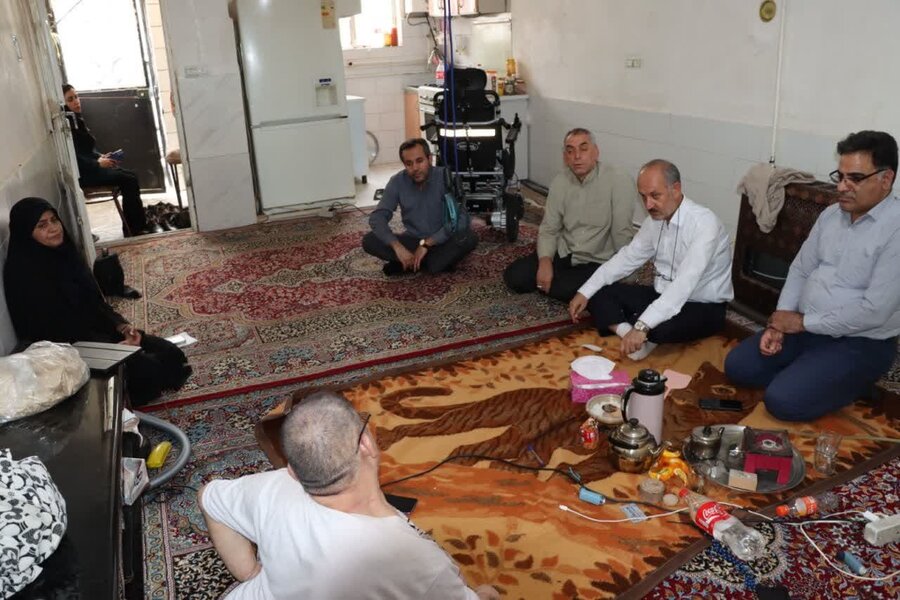 بازدید از منزل  مددجویان تحت پوشش