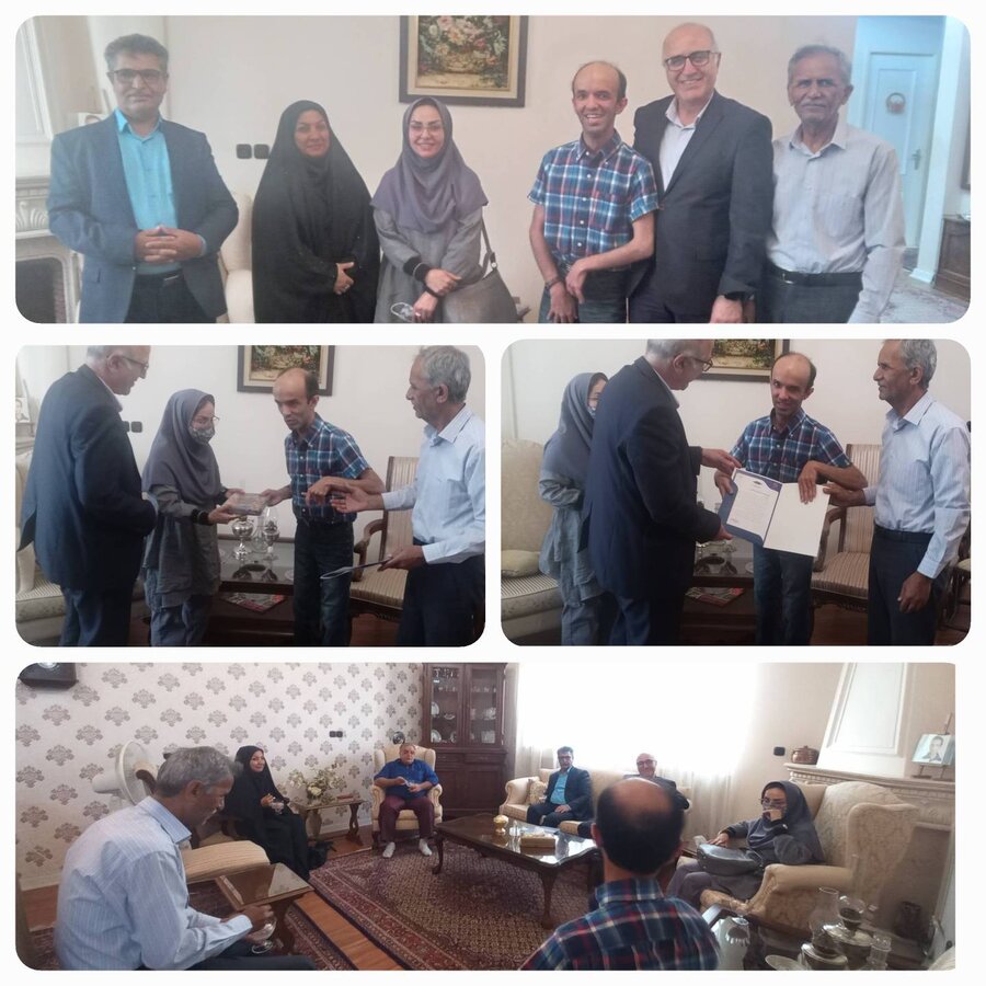 مدیرکل بهزیستی استان با خبرنگار توانخواه تحت حمایت دیدار کرد