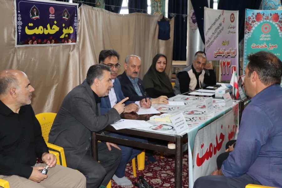برگزاری میز خدمت بهزیستی استان مرکزی در مصلی بیت‌المقدس اراک به مناسبت  گرامیداشت هفته بهزیستی