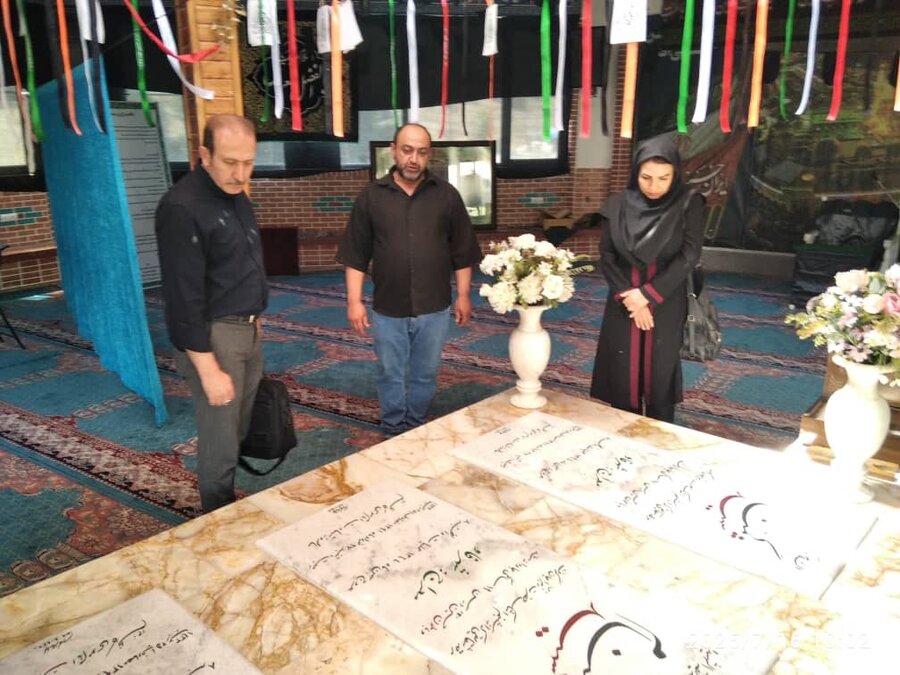 شمیرانات | آیین غبار روبی مقبره شهدای گمنام زردبند و اوشان به مناسبت آغاز هفته بهزیستی