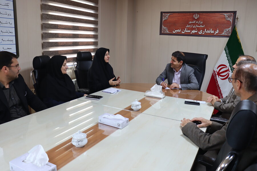 دیدار مدیرکل بهزیستی استان اردبیل با فرماندار شهرستان نمین