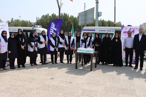 رژه خودرویی اورژانس اجتماعی ۱۲۳ بهزیستی در بوشهر؛ نمادی از حضور فعال در جامعه در هفته بهزیستی