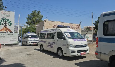 رژه خودرویی سمنان - اورژانس 123