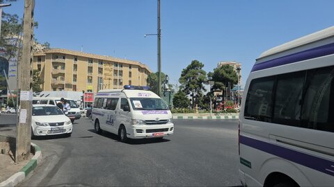 رژه خودرویی سمنان - اورژانس 123