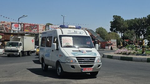 رژه خودرویی سمنان - اورژانس 123