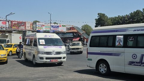 رژه خودرویی سمنان - اورژانس 123