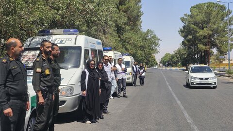 گزارش تصویری | رژه سراسری خودرویی اورژانس اجتماعی ۱۲۳