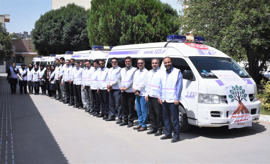 رژۀ خودروهای اورژانس اجتماعی در هفته بهزیستی
