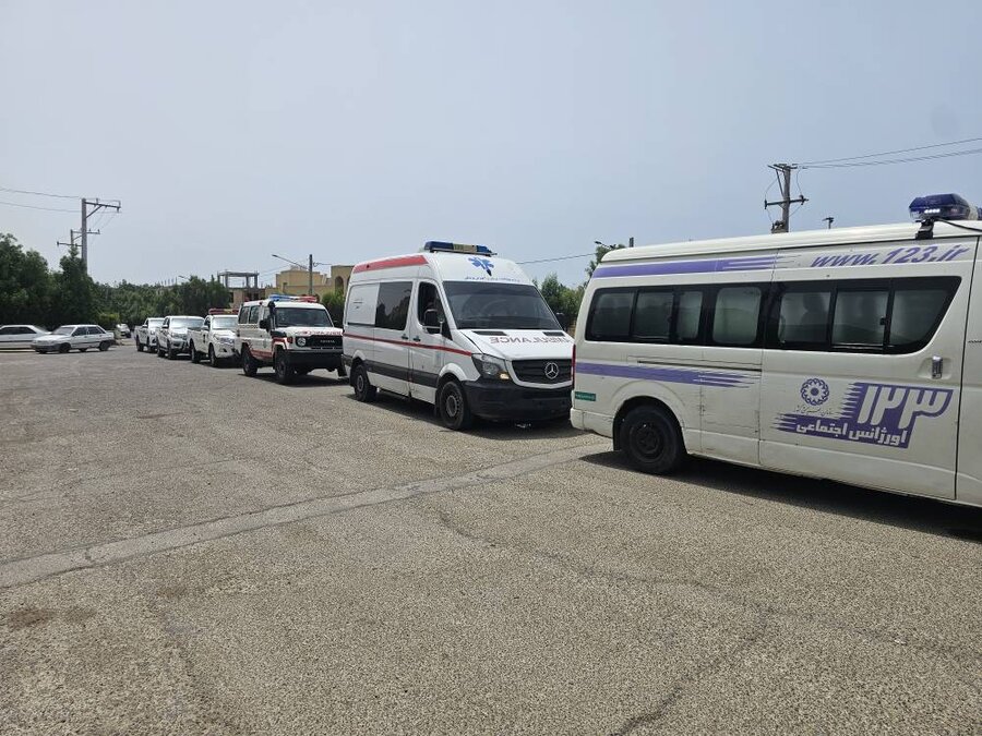 رژه خودرویی اورژانس اجتماعی در سیستان و بلوچستان 