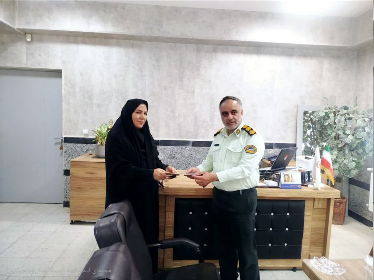 تقدیر و تشکر فرماندهی انتظامی شهرستان از بهزیستی تویسرکان