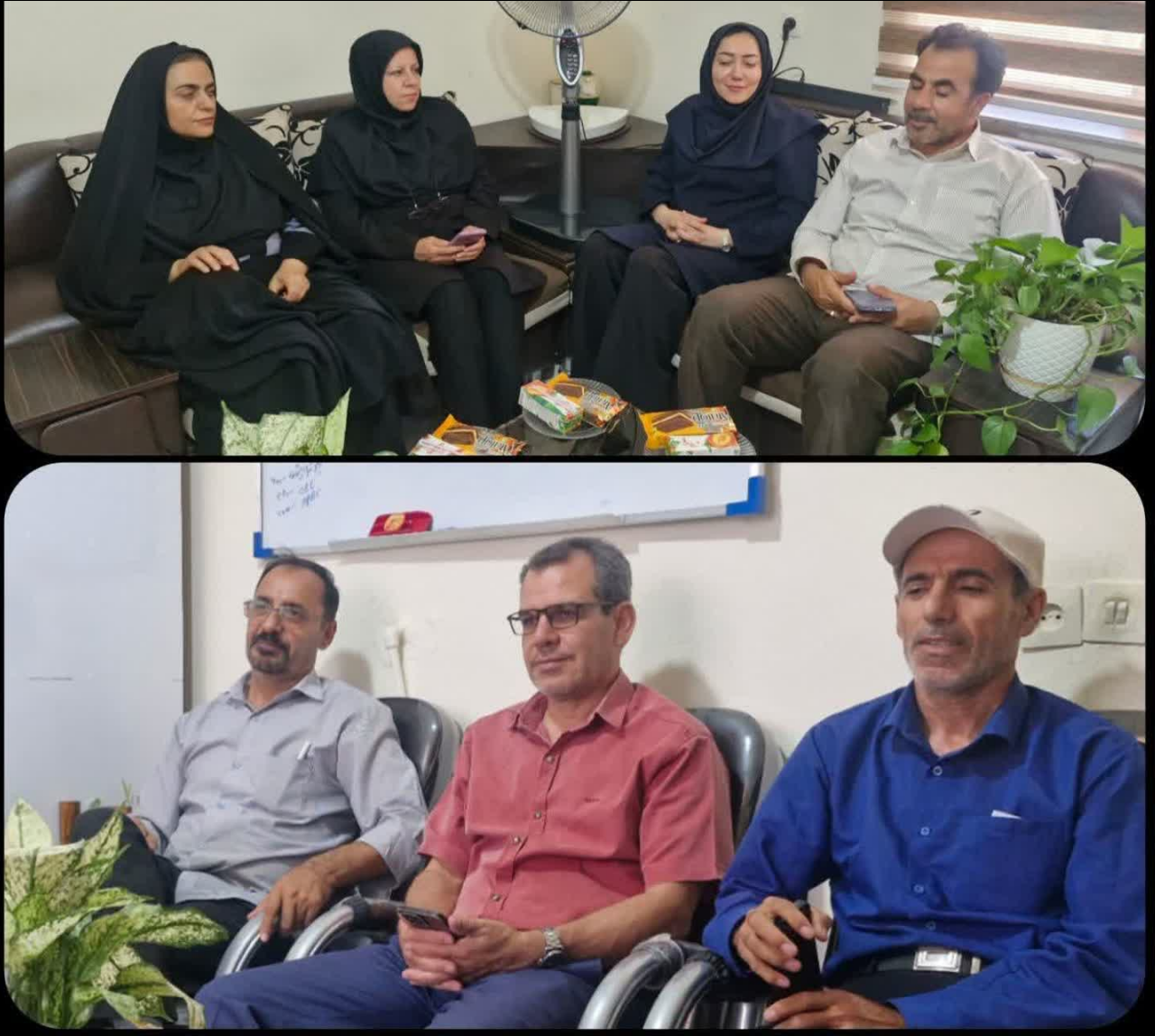 دیدار صمیمانه جمعی از فرهیختگان، هنرمندان و اصحاب رسانه با رئیس بهزیستی درگزین 