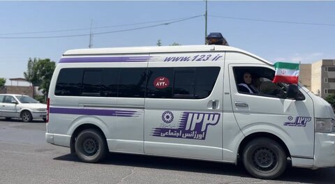 رژه خودروهای خدمات سیار اورژانس اجتماعی بهزیستی استان زنجان برگزار شد