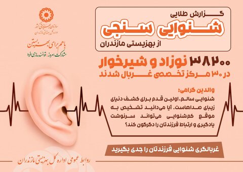 اینفوگرافیک| ۳۸۲۰۰ نوزاد و شیرخوار در ۳۰ مرکز تخصصی غربالگری شدند