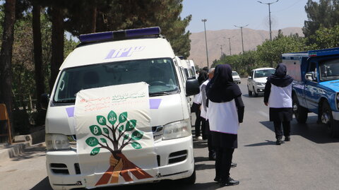 گزارش تصویری از مانور خودروهای اورژانس اجتماعی همزمان با فرارسیدن گرامیداشت هفته بهزیستی