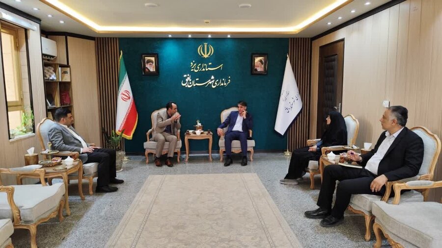 دیدار مدیرکل بهزیستی استان یزد با فرماندار بافق به مناسبت هفته بهزیستی
