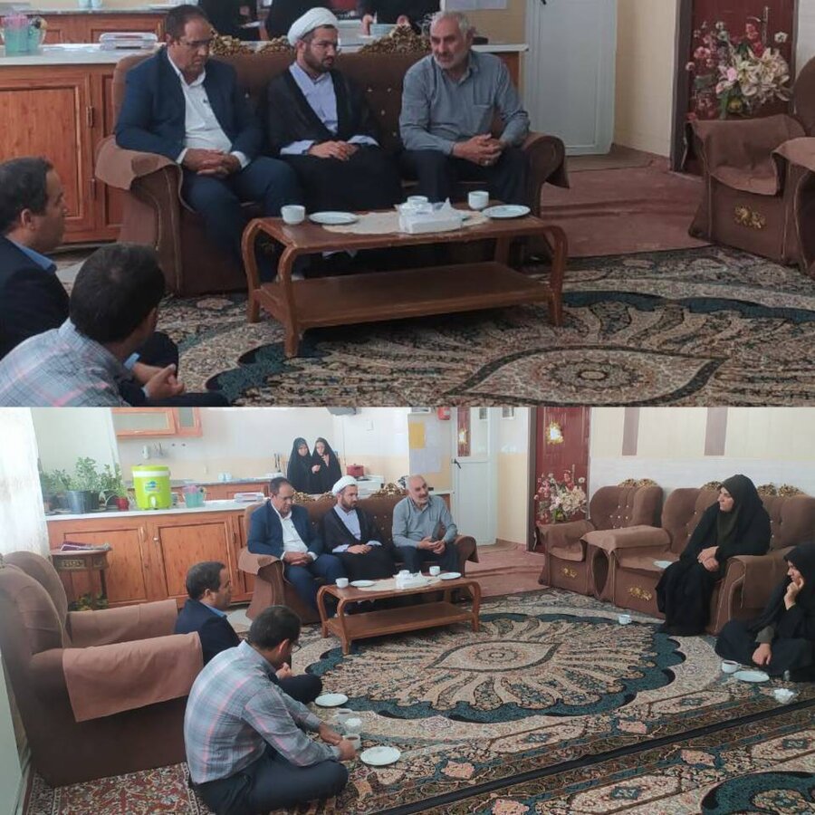 بازدید ریاست دادگستری بخش نیمبلوک از مرکز ریحانه شهر خضری دشت بیاض