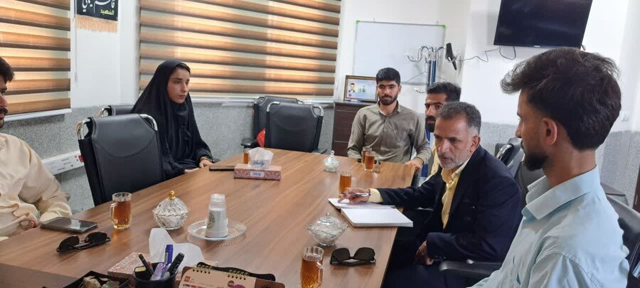 دیدار کارکنان و مددکاران اداره بهزیستی شهرستان گنبکی با فرماندار